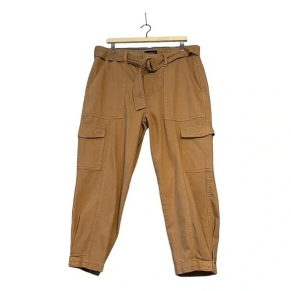 Banana Republic Factory | High Rise Tapered Utility Pants in Iced Latte Size 14 - Picture 2 of 4